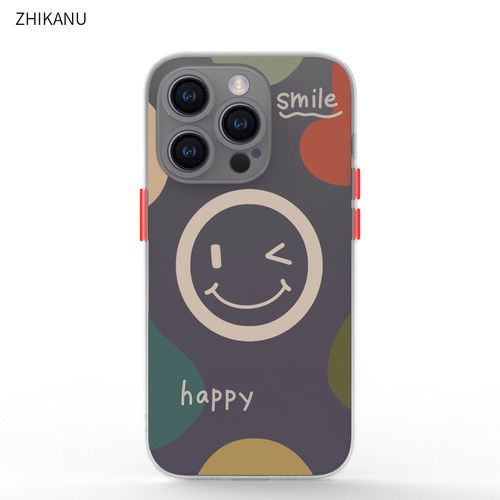适用于iphone18可爱笑脸手机壳