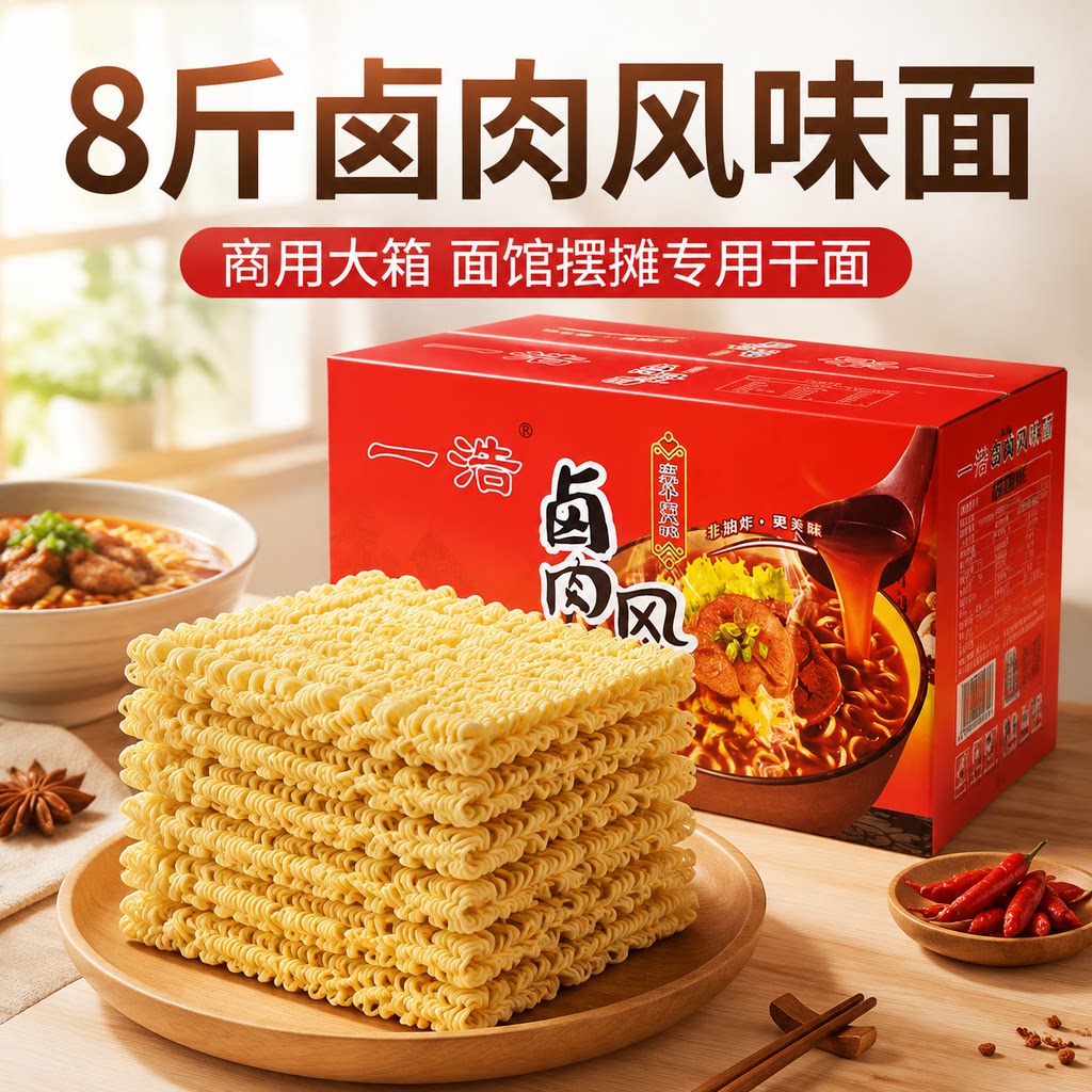 广东一浩卤肉风味波纹面图片