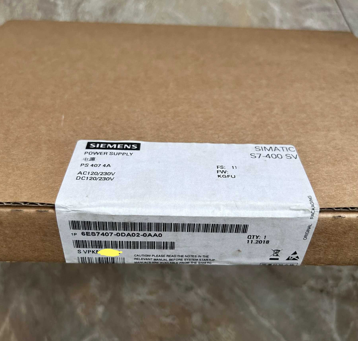 6ES7407-0DA02-0AA0西门子全新原装电源模块6ES7407-0DA02-0AA0