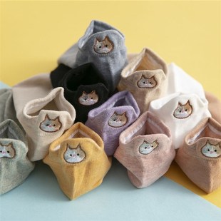 清新袜子女短袜浅口夏季薄款纯棉韩国可爱日系秋季ins潮短款低腰