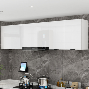 实木厨房包油烟机吊柜墙壁柜阳台卫生间墙上储物收纳置物顶柜定制