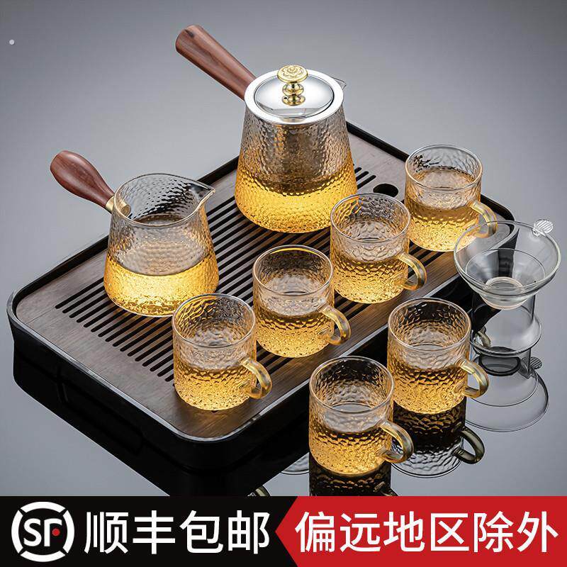 耐热玻璃功夫茶具套装家用客厅侧把茶壶泡茶器喝茶杯小套日式约