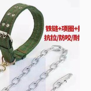 狗链铁链项圈牵引绳子防咬狗绳大型犬中型犬小型犬拴狗链子遛狗绳