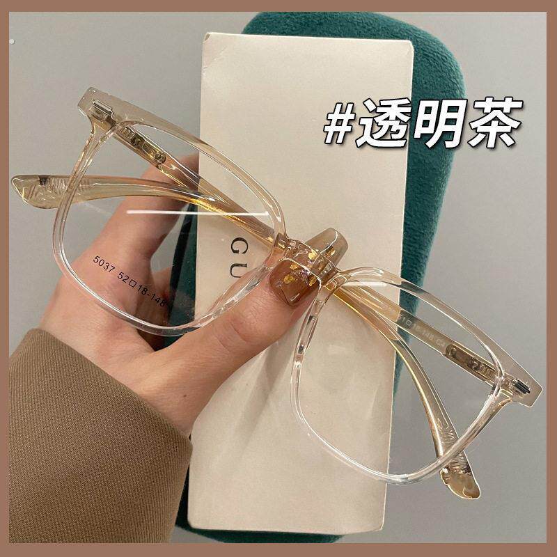透明框眼镜框女素颜近视眼镜防辐射抗蓝光护眼睛框镜架男平光显脸