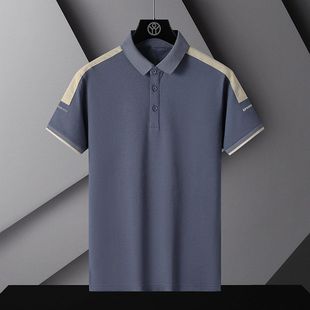 翻领冰丝薄款 体恤POLO衫 夏季 男士 商务休闲上衣 短袖 t恤爸爸装