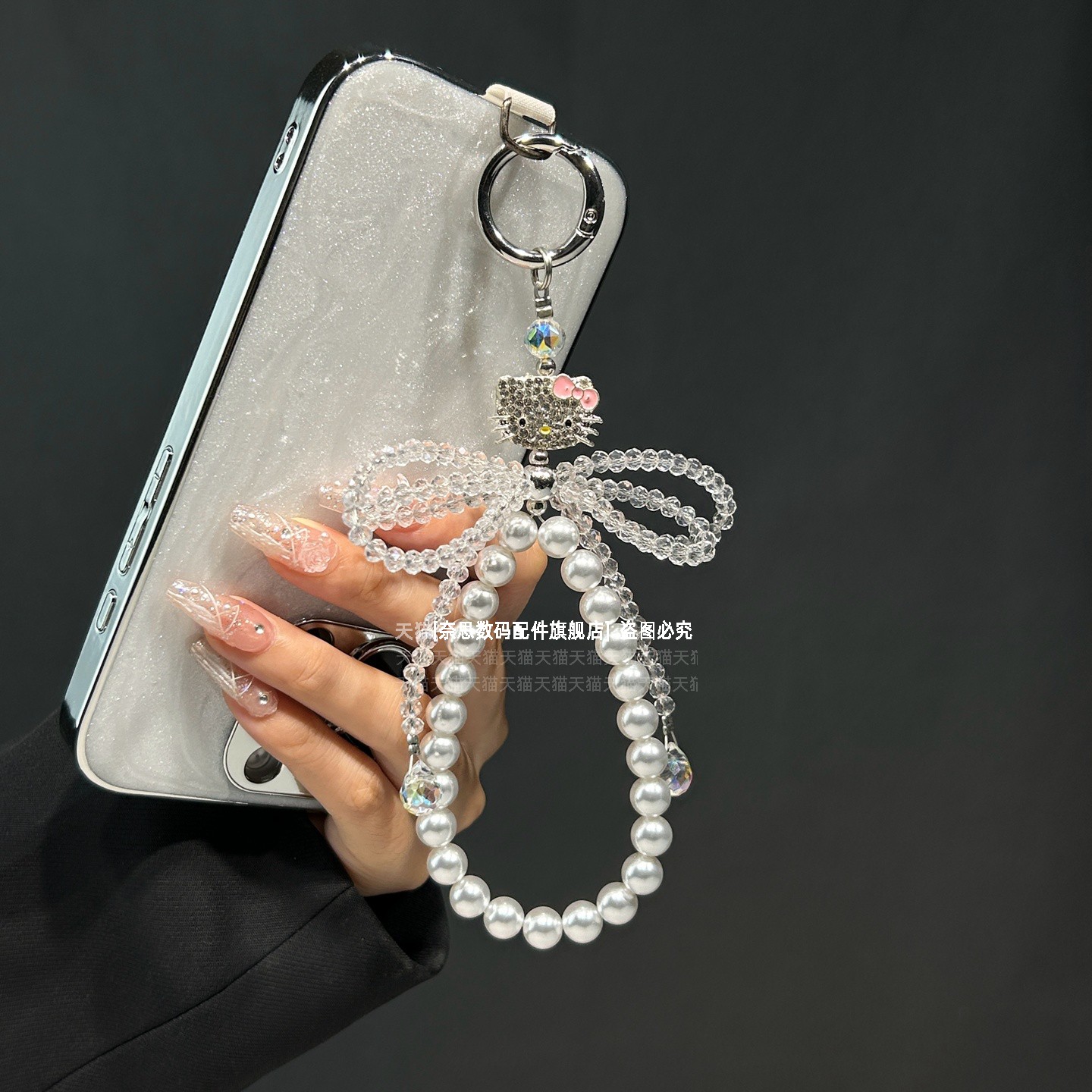 小众精致镶钻小猫炫彩水晶手腕