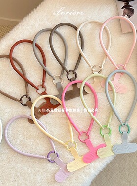 硅胶手机挂绳简约百搭挂手腕手绳短款便携腕带挂件防摔绳子ccd相机钥匙扣包包防丢挂饰吊绳腕绳链男女垫片壳