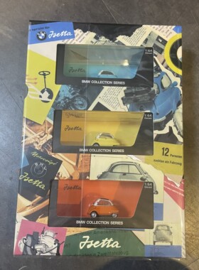 Isetta宝马BMW汽车模型1:64收藏系列仿真车模原厂蛋蛋车三色款