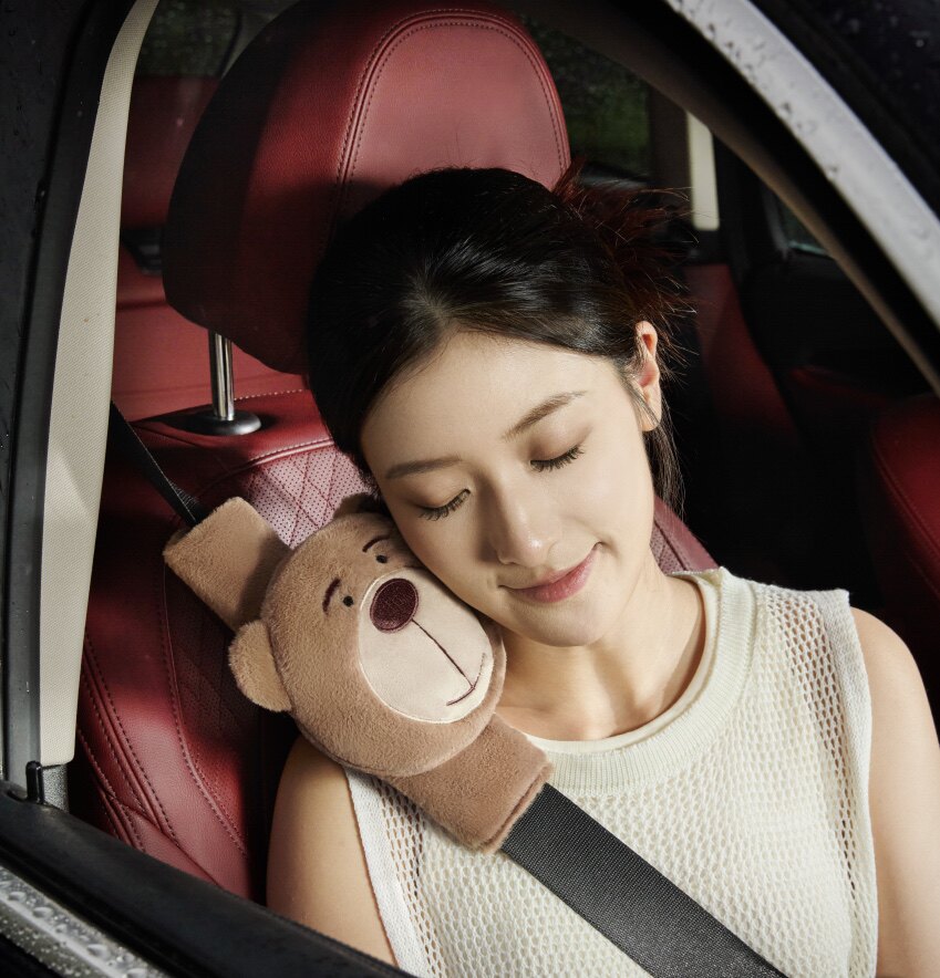 宝马原厂正品汽车安全带套座椅安全带保护套舒适系统bava熊保护套