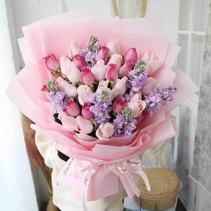 教师节发闪送33朵玫瑰花束爱意表达杭州北京城鲜花速递红玫瑰