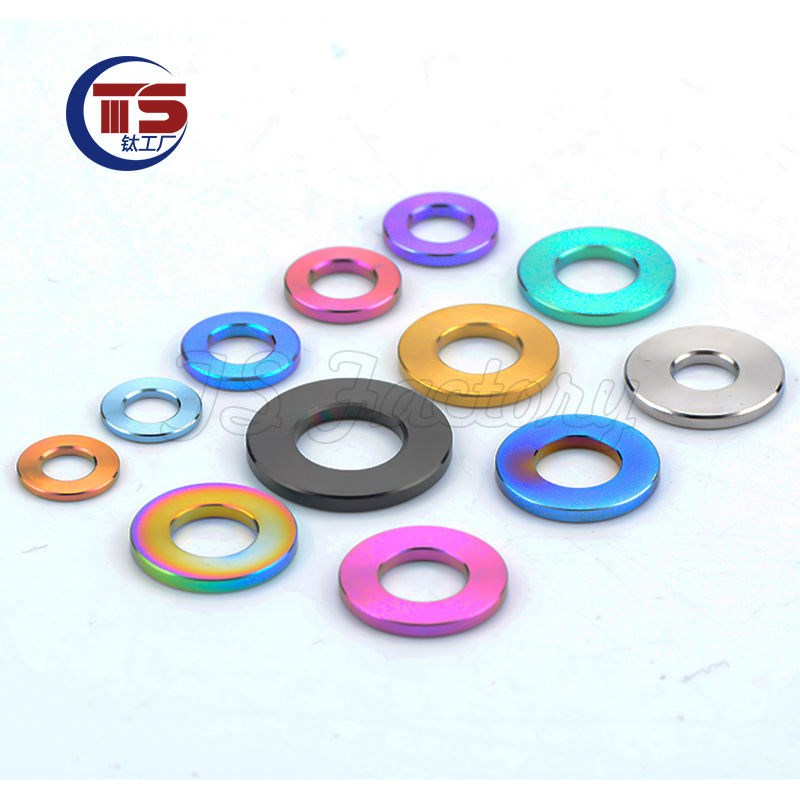 钛合金垫片 垫圈M5/M6/M8/M10 /M12平垫片机车改装用垫片