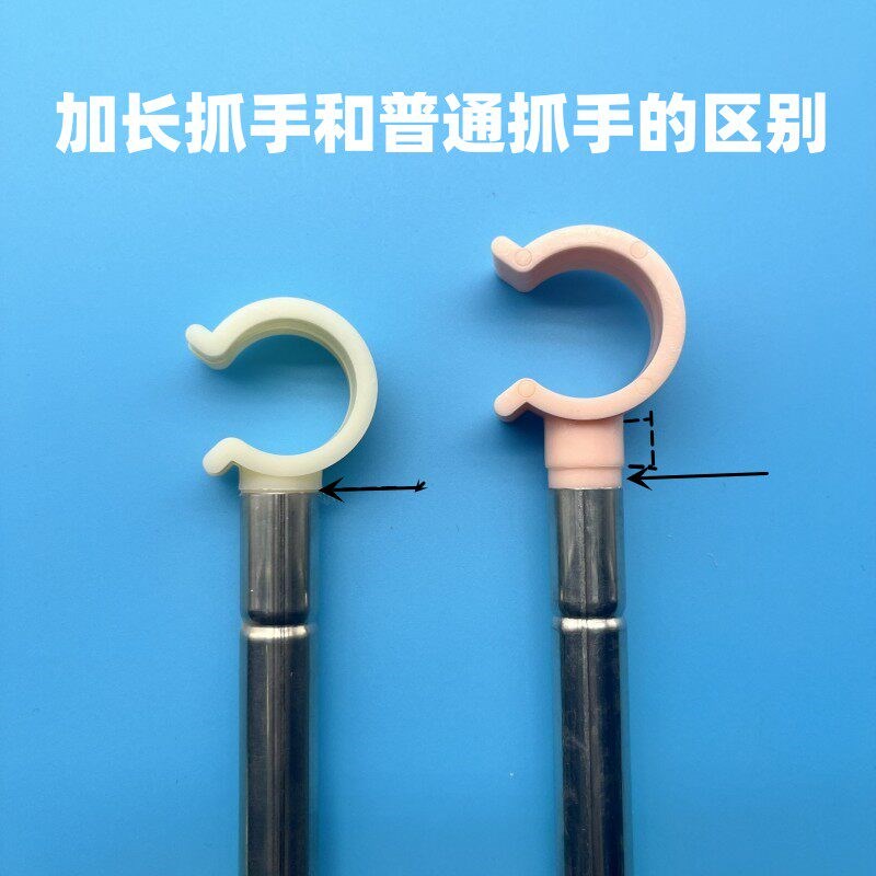 蚊帐支架配件床头横杆固定扣抓手落地式U型伸缩蚊帐卡扣弯头连接图片