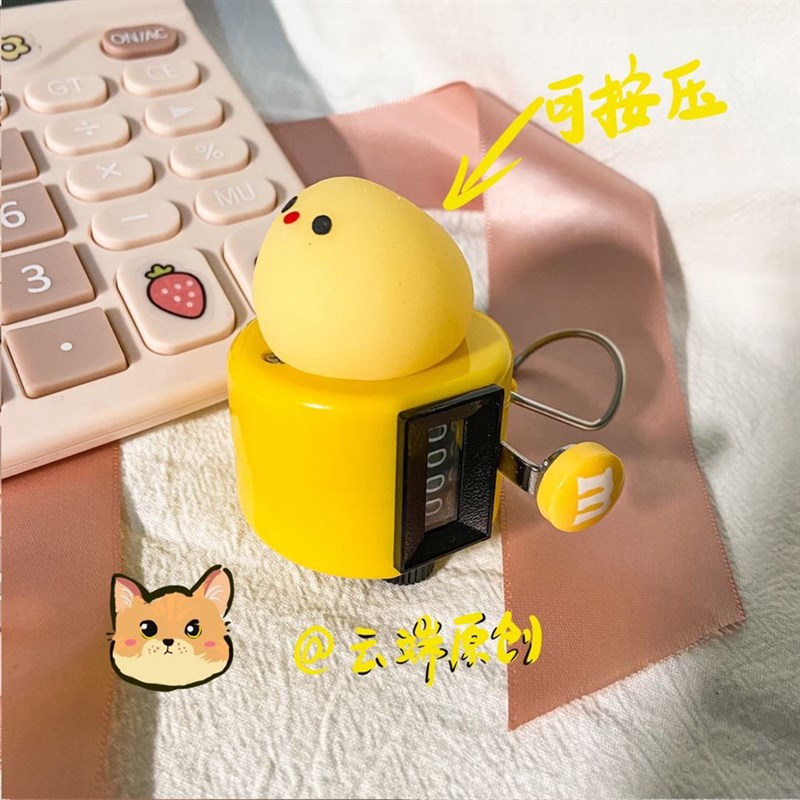 民航空姐计数器机械航空按动式挖机高品质人流客流有复位手按小鸡