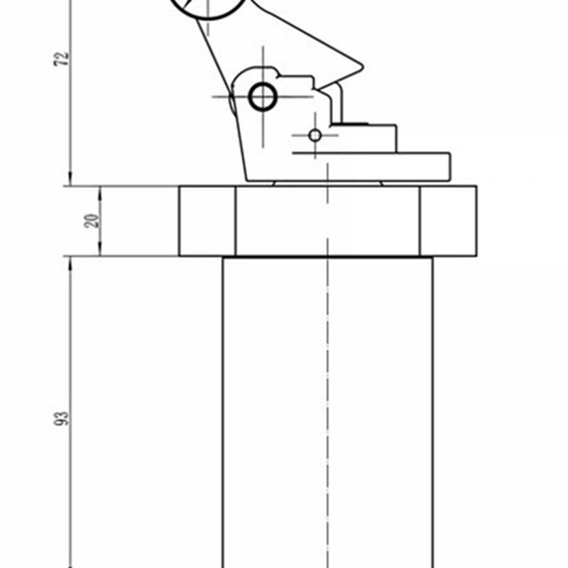流水线阻挡气缸QX-2新款立式阻挡器倍速链组装线配件止动气缸