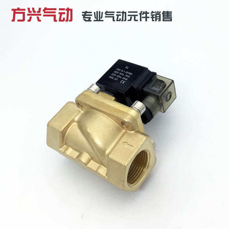 PU225-08A SLP-25 1寸先导式电磁阀 新恭型水阀气阀16公斤 AC220V