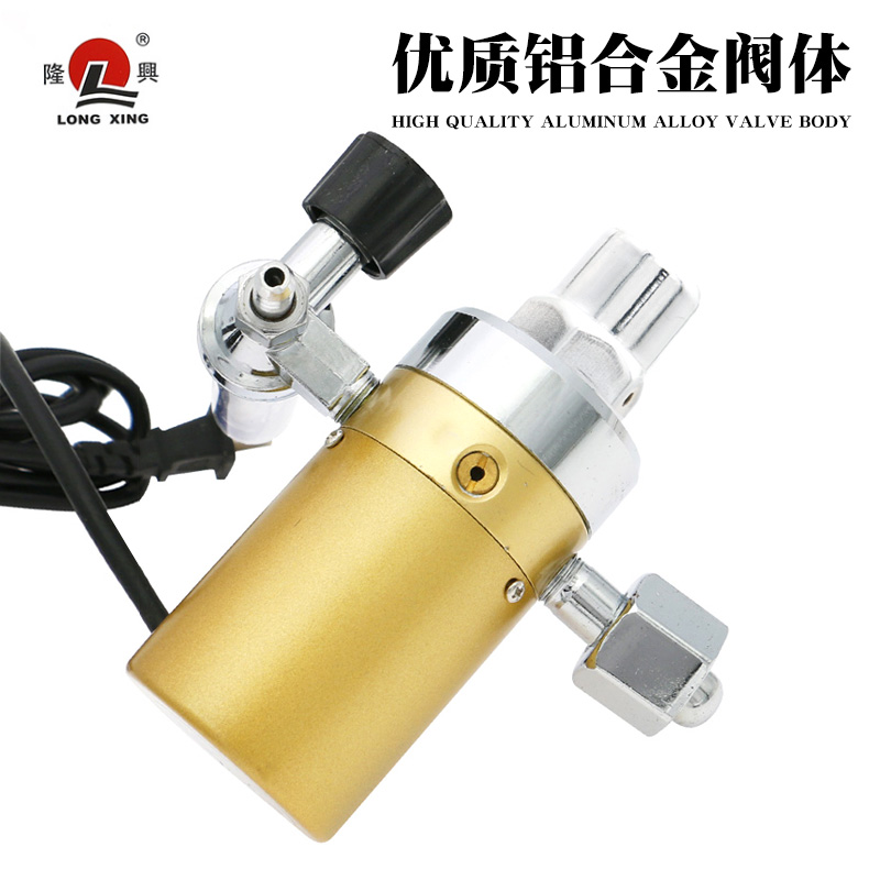 宁波隆兴二氧化碳表36pV电加热减压器YQT减压阀气保焊机CO2压力表