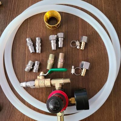 水包水多彩漆喷枪配件2 10升压力桶罐水包砂专用喷枪配件塔式接头