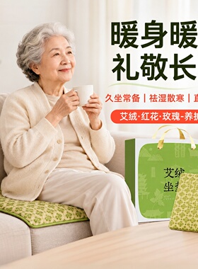 艾灸坐垫电加热艾草艾绒坐灸仪屁股理疗热敷包臀部家用老人礼盒装