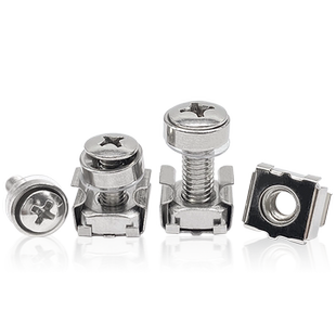 机柜螺丝卡式螺母皇冠螺钉十字图腾交换机网路服务器螺丝M5M6包邮