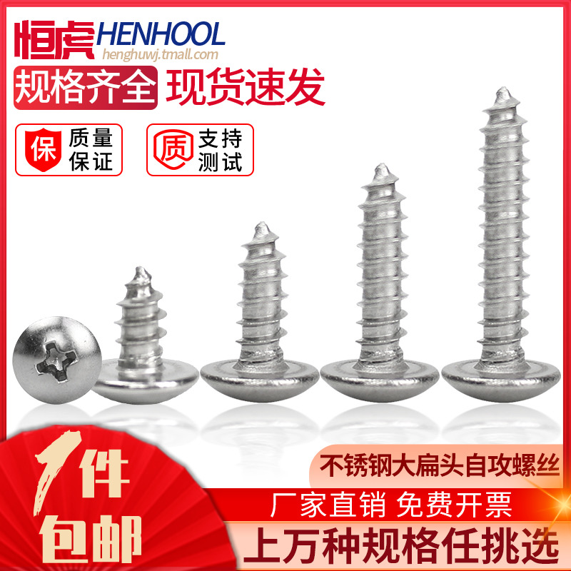 大扁头304不锈钢加长自攻螺丝