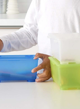 磨砂小盒子透明带盖储物盒文具笔桌面杂物塑料整理盒化妆品收纳盒