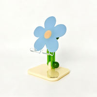 Cute flower-shaped acrylic phone stand, office desktop stand, decorative flower-shaped creative Instagram niche design, suitable for Apple iPhone17pro, foldable and lift-up ipad tablet stand thumbnail 6