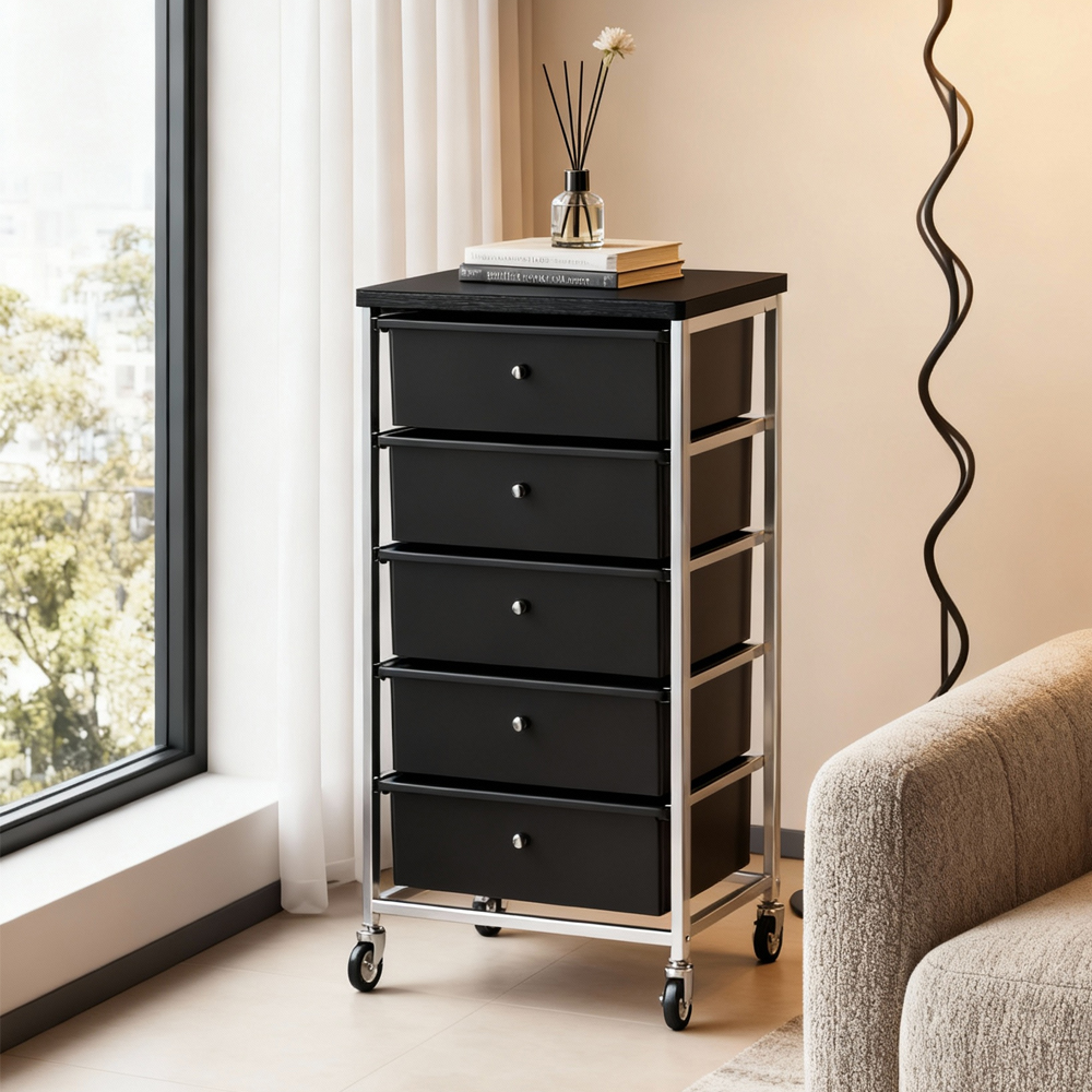 小推车零食置物架落地家用收纳架可移动多层柜子收纳储物分层架子