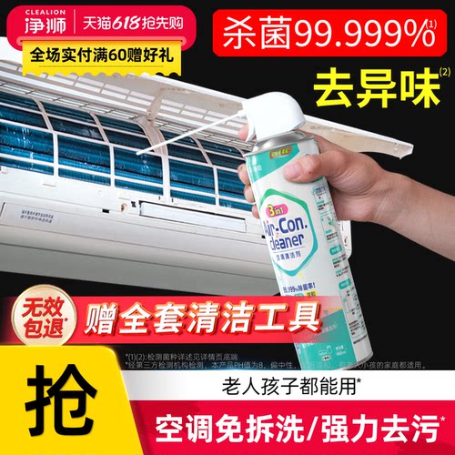 净狮空调专用清洗剂除菌除味3合1
