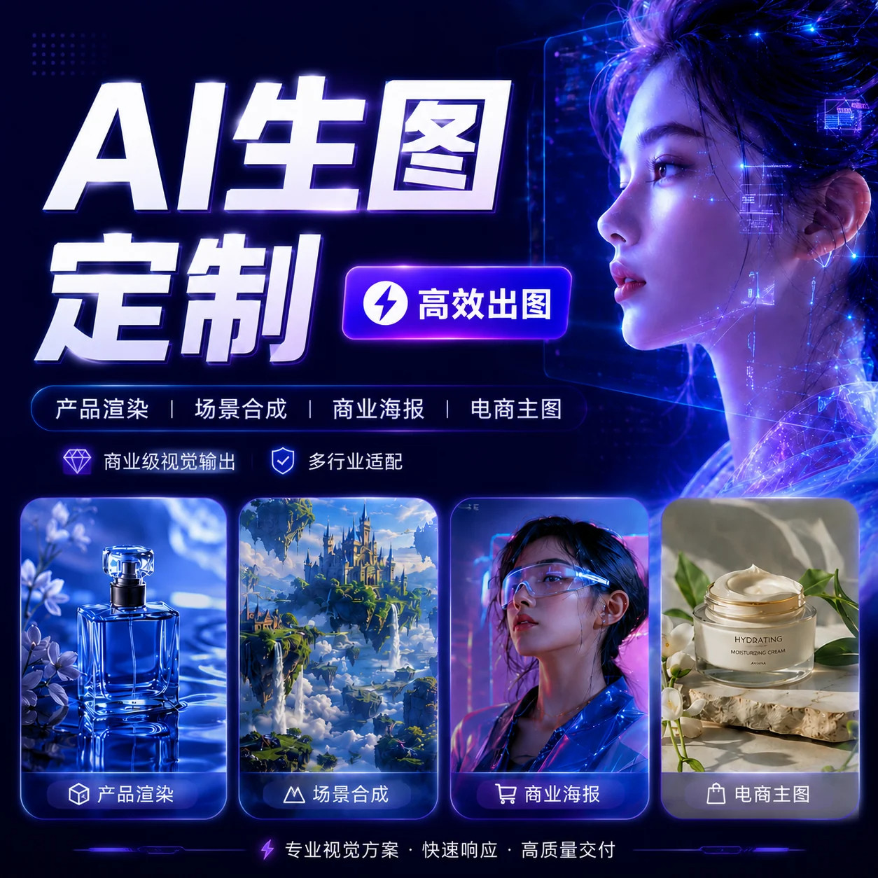 midjourney代出图关键词代跑AI绘画海报定制AI设计场景图MJ出插画