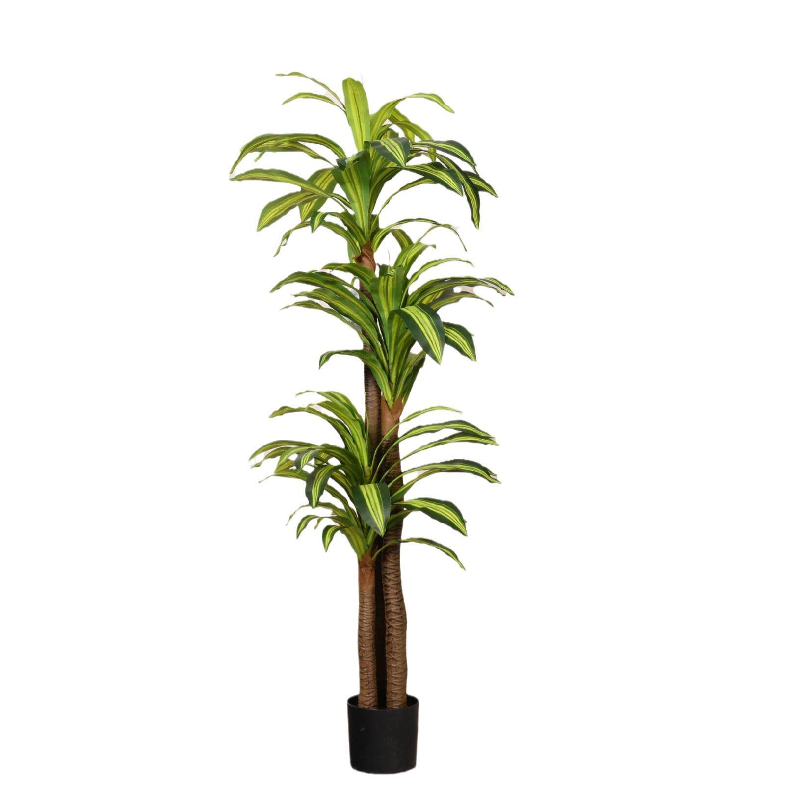 端轻奢仿真巴西木假绿植盆栽室内客厅大型落地装饰摆件仿生植物