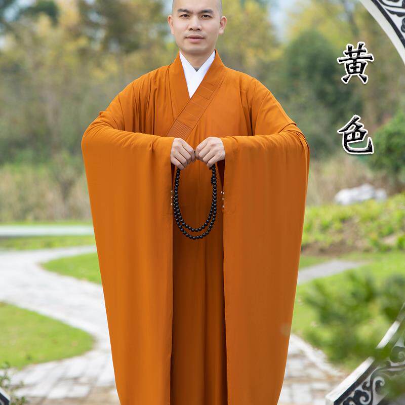 特卖善圆冰丝广袖海青居士服僧侣长袍僧服海清服大褂男女同款夏季