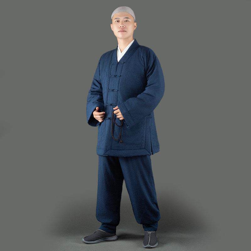 特卖冬季僧服加棉棉衣短褂僧人男和尚衣服出家师父僧衣棉袄冬装小