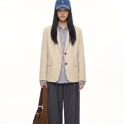 TerraQuest简约通勤米粗西装