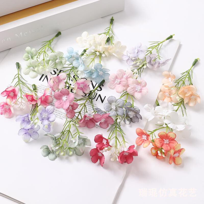 森系仿真雏菊花朵 假花绢花 diy手工花环胸花草帽花材料 婚庆装饰