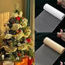 网红圣诞树装 圣诞diy场景布置网纱蝴蝶结挂件纱带 饰丝带彩带网纱