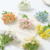 饰配件拍摄道具 diy簪花头饰帽子装 INS迷你软胶满天星假花 仿真花