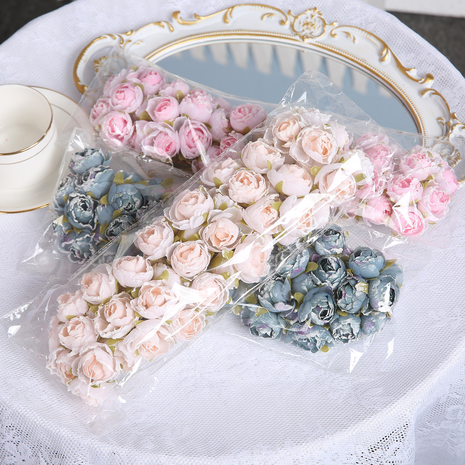 仿真玫瑰小花束 假花绢花 DIY手工花环头饰胸花材料 婚庆礼盒装饰,家居饰品,仿真花/假花,淘宝优惠券,粉丝福利购,淘宝优惠卷