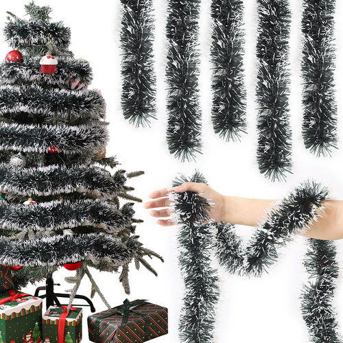 圣诞毛条草条彩条藤条圣诞树挂件