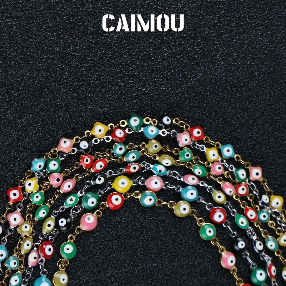 CAIMOU四叶草恶魔之眼koz手链图片