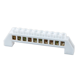 桥型零地排10孔铜排接线端子 接地零排 配电箱铜排零线端子连接件