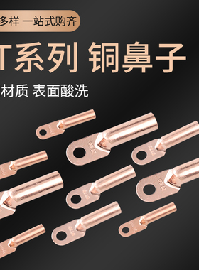 DT16/35/50/70/95/120/150/185/240/300平方铜鼻子接线端子铜线耳
