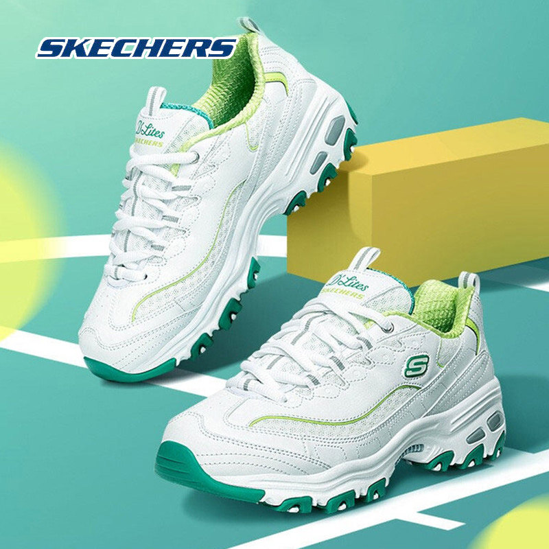 斯凯奇官方正品女鞋春季新款厚底增高熊猫鞋老爹鞋透气运动休闲鞋,女鞋,老爹鞋,淘宝优惠券,粉丝福利购,淘宝优惠卷