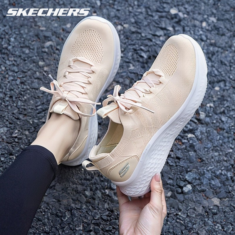 斯凯奇官旗正品一脚穿女鞋2026新款轻质透气运动鞋编织网布休闲鞋