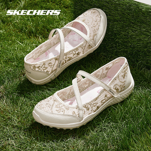 斯凯奇女鞋玛丽珍运动鞋春夏新款爆款蕾丝老人鞋单鞋透气休闲鞋