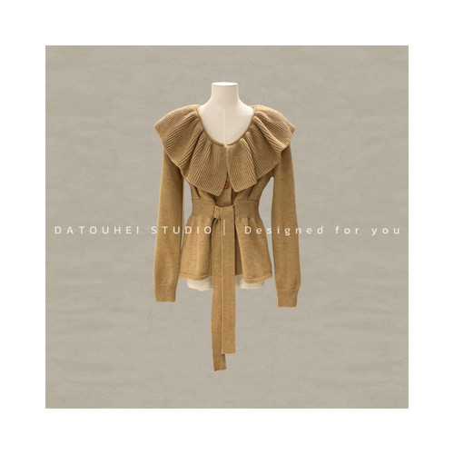 【大头黑自制 秋冬新品】“复古荷叶领