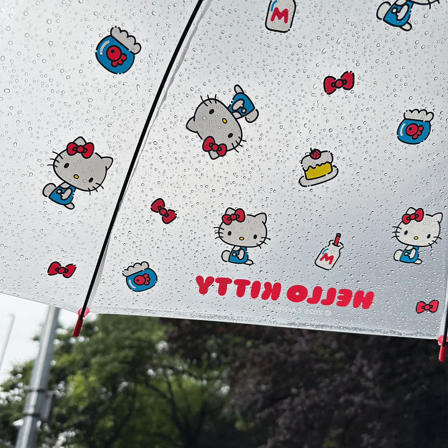 三丽鸥自动正版透明雨伞女可爱学生高颜值hellokitty加大号长柄伞,居家日用,伞,淘宝优惠券,粉丝福利购,淘宝优惠卷