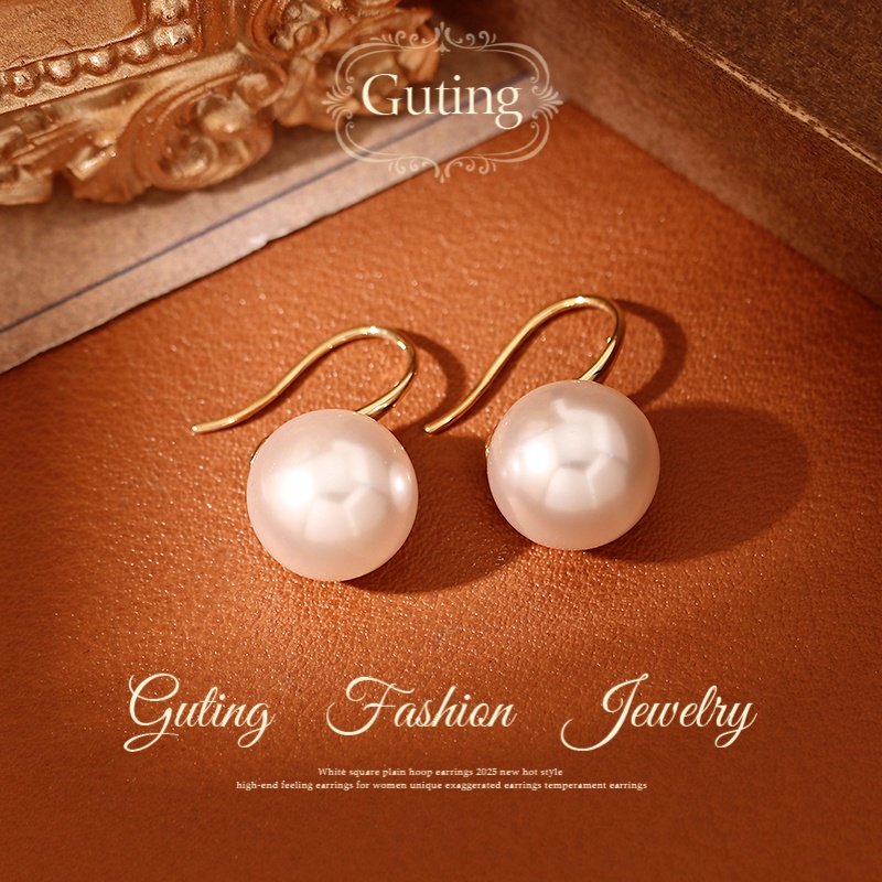 古婷施家樱桃粉高跟鞋珍珠耳环女2026新款爆款高级感耳饰轻奢耳钉,饰品/流行首饰/时尚饰品新,耳环,淘宝优惠券,粉丝福利购,淘宝优惠卷