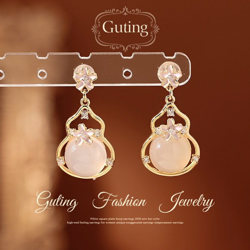 古婷新中式国风葫芦耳坠耳环女2026新款爆款高级感耳饰巨好看耳钉,饰品/流行首饰/时尚饰品新,耳环,淘宝优惠券,粉丝福利购,淘宝优惠卷