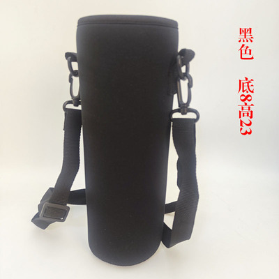 潜水料保温杯套便携斜挎背带玻璃杯水杯套防烫隔热通用保护套