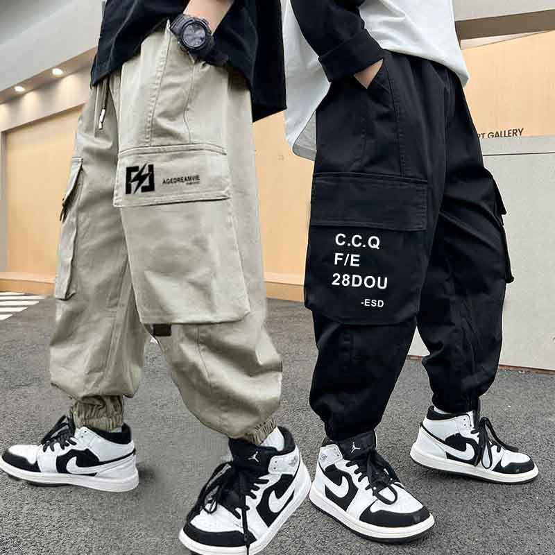 男童帅气加绒加厚裤子秋冬2024新款痞帅风儿童束脚保暖舒适工装裤,童装/婴儿装/亲子装,儿童速干裤,淘宝优惠券,粉丝福利购,淘宝优惠卷